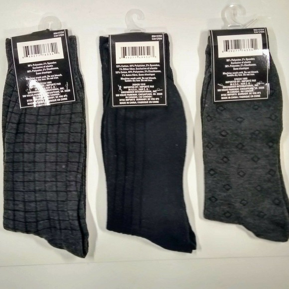 MENS FASHION DRESS SOCK 3 PAIR SIZE 6-12 - Picture 3 of 3